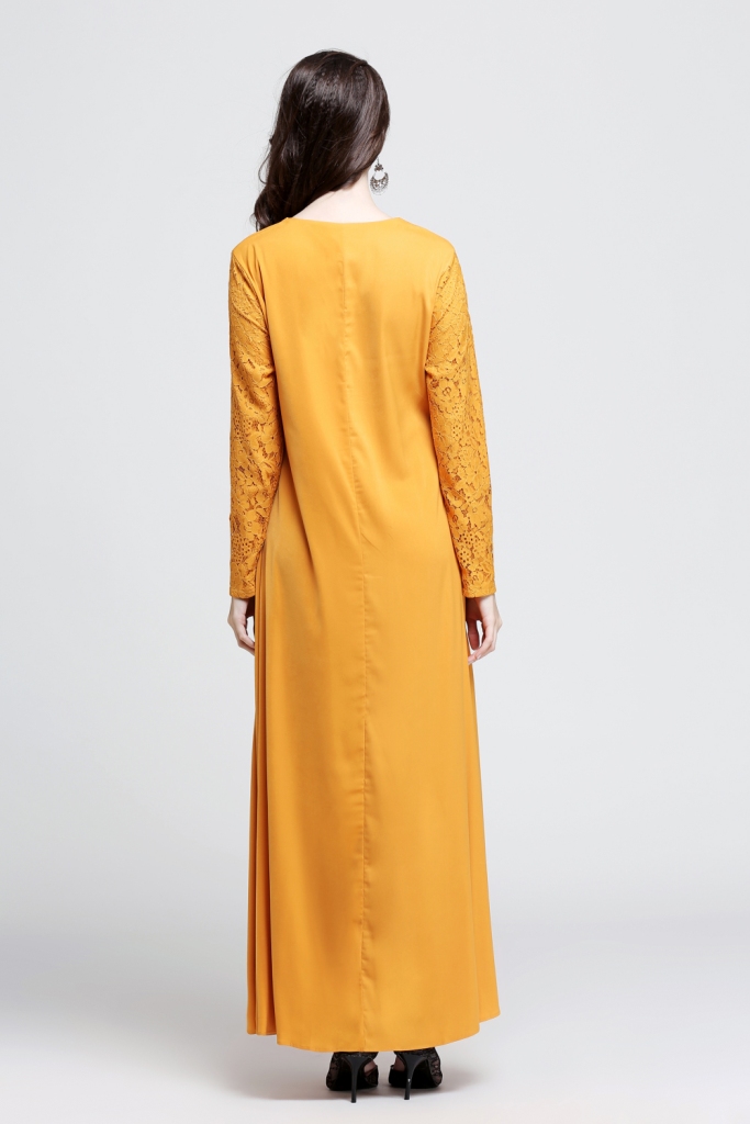 BM70067 Fashion Breastfeed Jubah Yellow