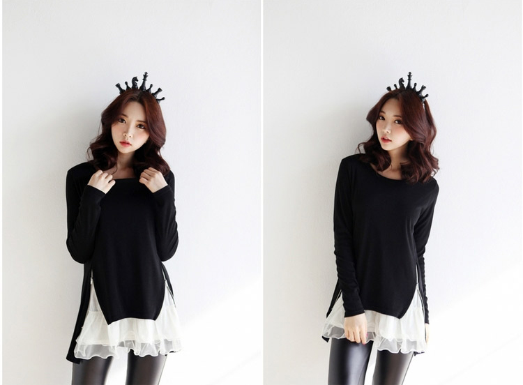 BM70068 Korea Fashion Top Black