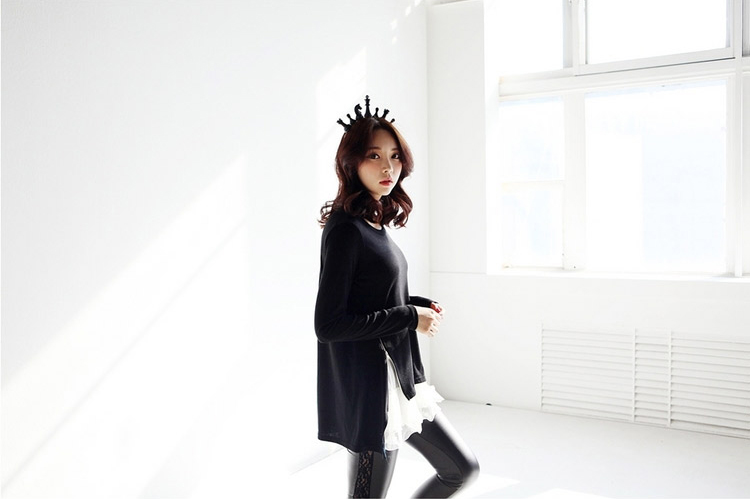 BM70068 Korea Fashion Top Black