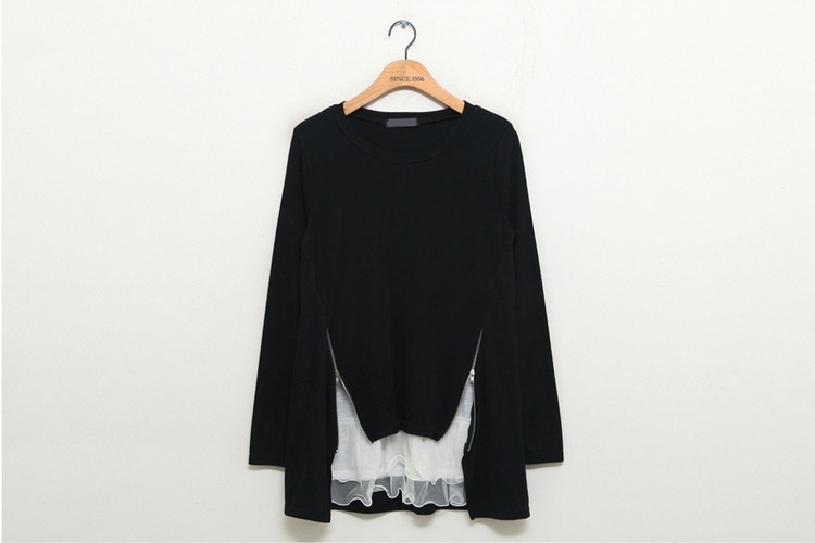 BM70068 Korea Fashion Top Black