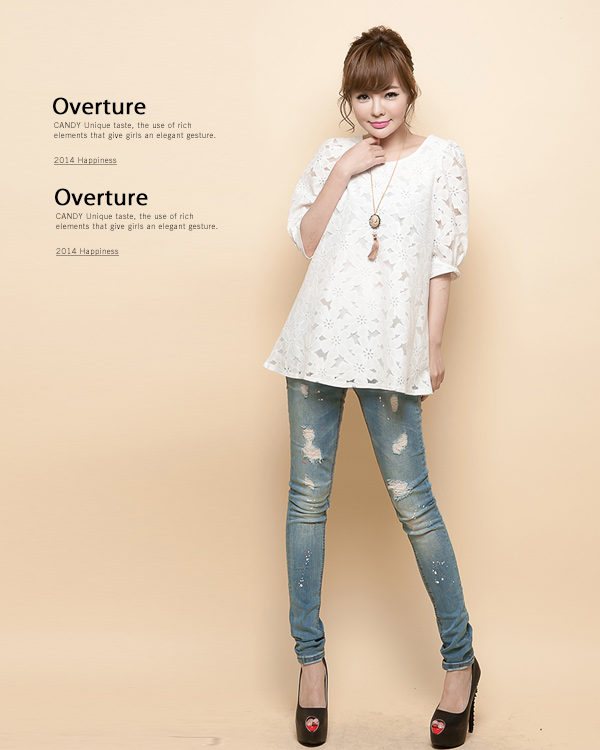 BM70085 Lovely Top White