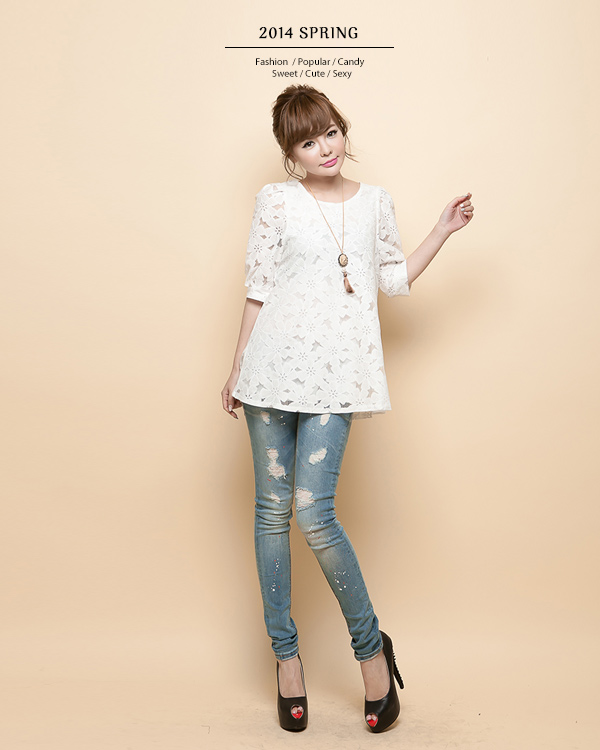 BM70085 Lovely Top White