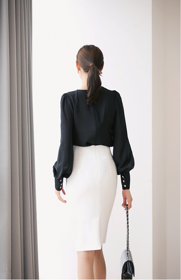BM70089 Elegant Top and Skirt Set As Picture