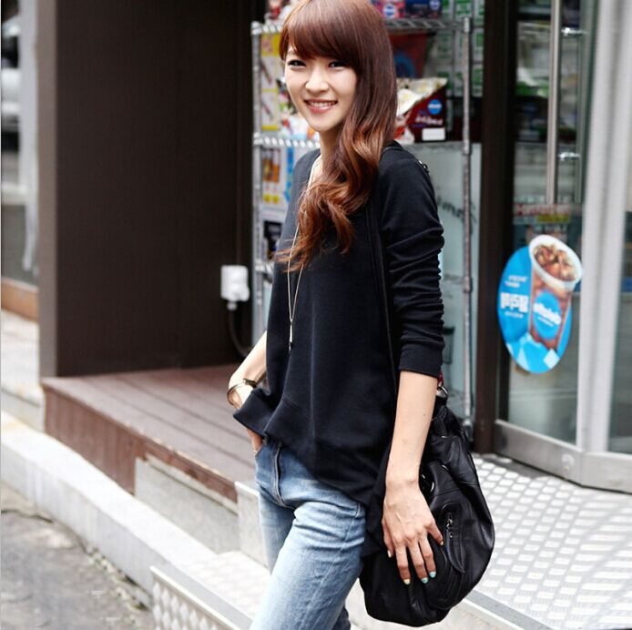 BM70091 Korea Fashion Top Black