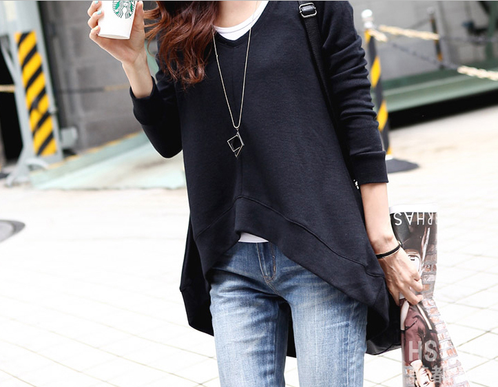 BM70091 Korea Fashion Top Black