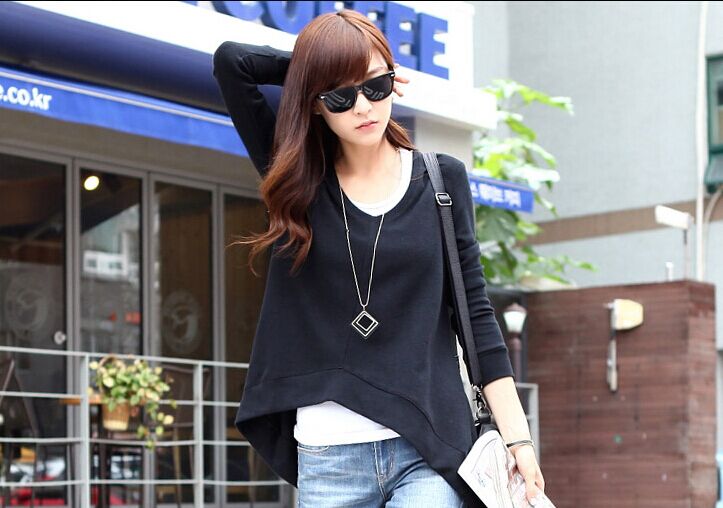 BM70091 Korea Fashion Top Black