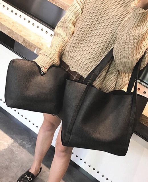 RD90007 Fashion 2 In 1 Bag Black