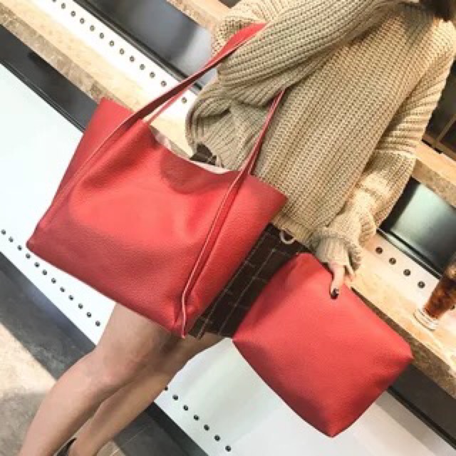 RD90007 Fashion 2 In 1 Bag Red