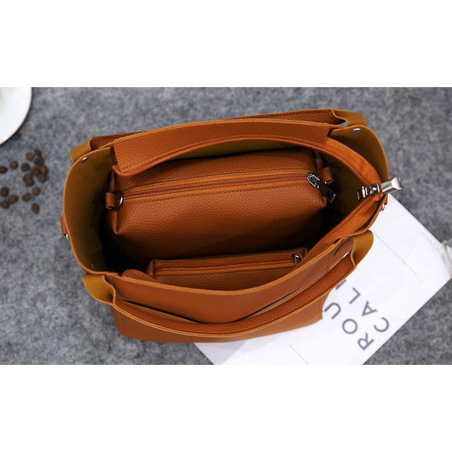 RD90011 Beauty Casual 4 In 1 Bag Brown