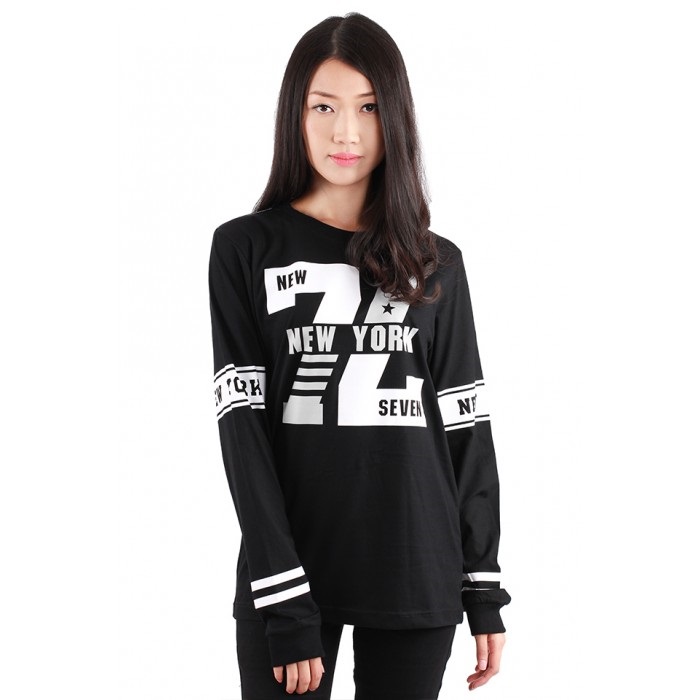 QA-228 Casual Long Sleeves Top Black