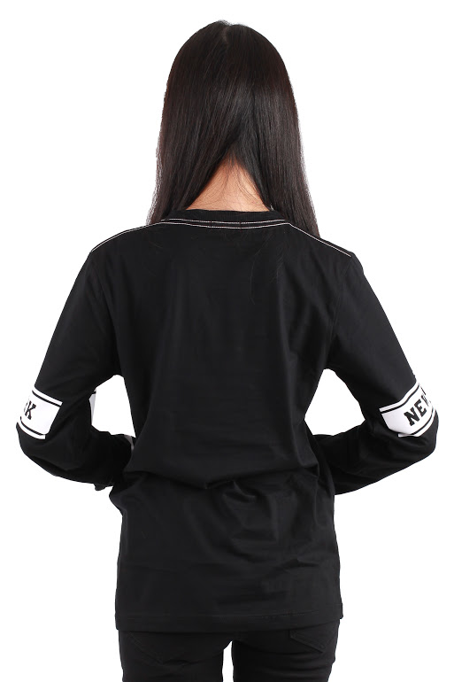 QA-228 Casual Long Sleeves Top Black