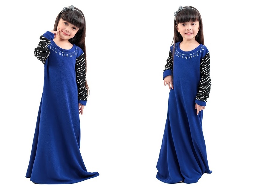 QA-273 Pretty Kids Muslimah Jubah Blue