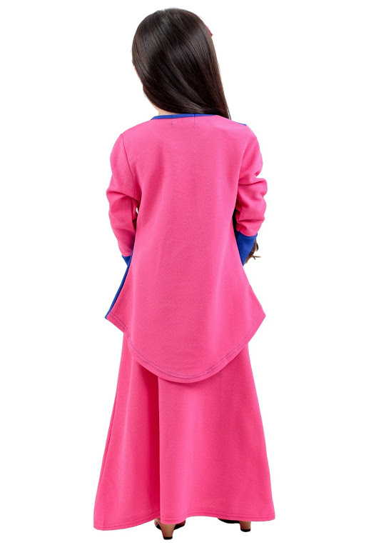 QA-275 Kids Baju Kurung Pink