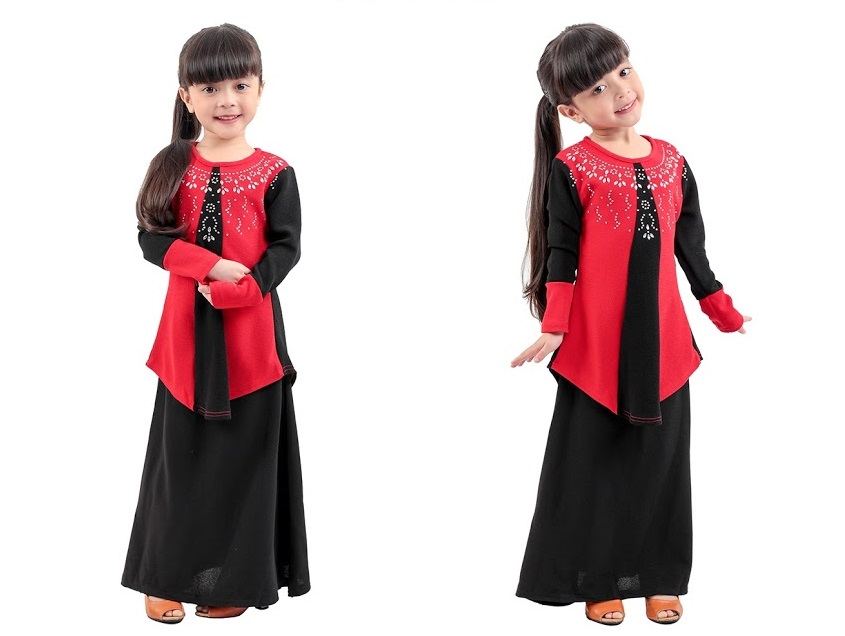 QA-275 Kids Baju Kurung Black