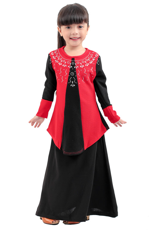 QA-275 Kids Baju Kurung Black