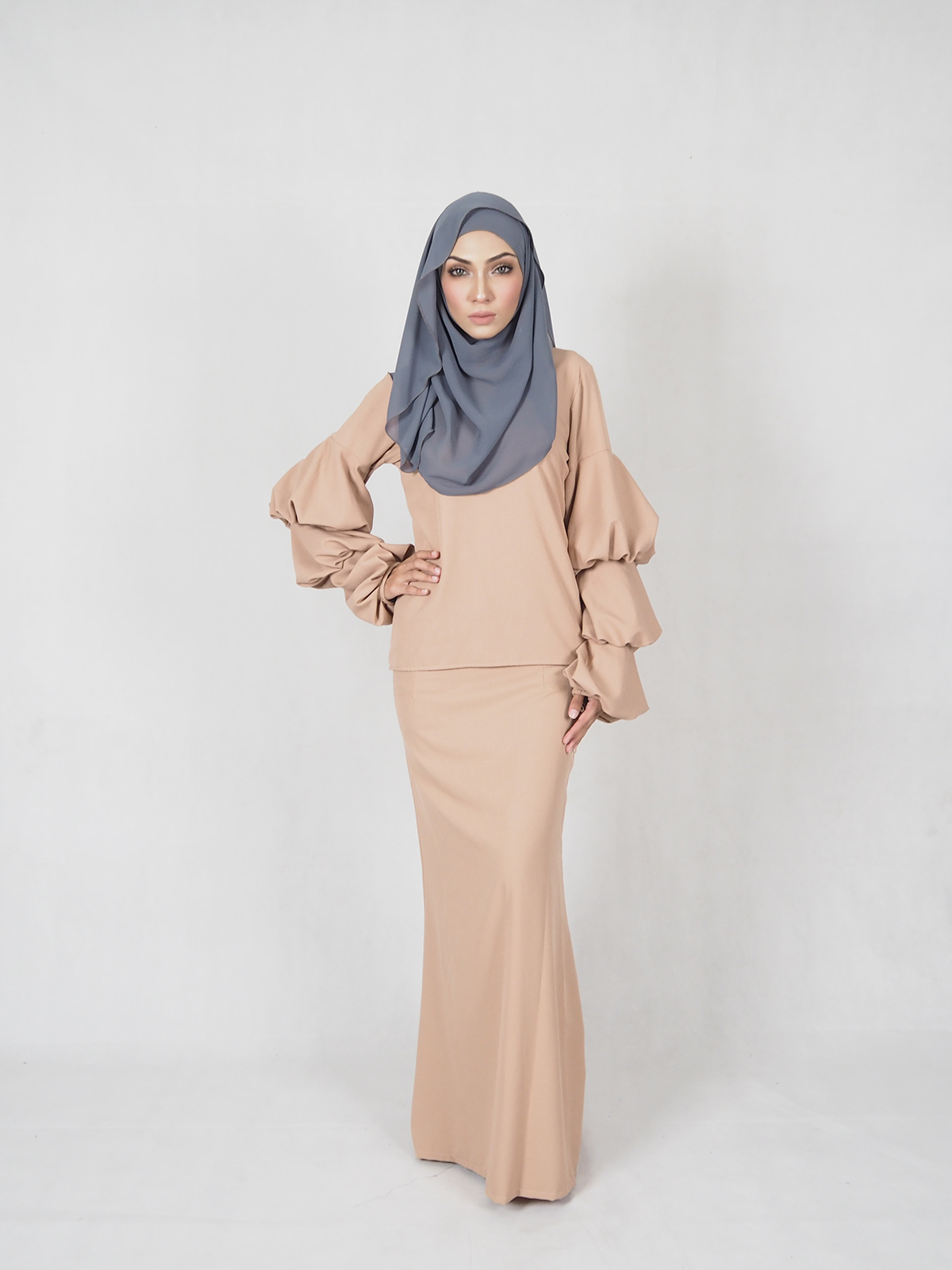SW4713 Baju Kurung (Breastfeed) Dark Brown