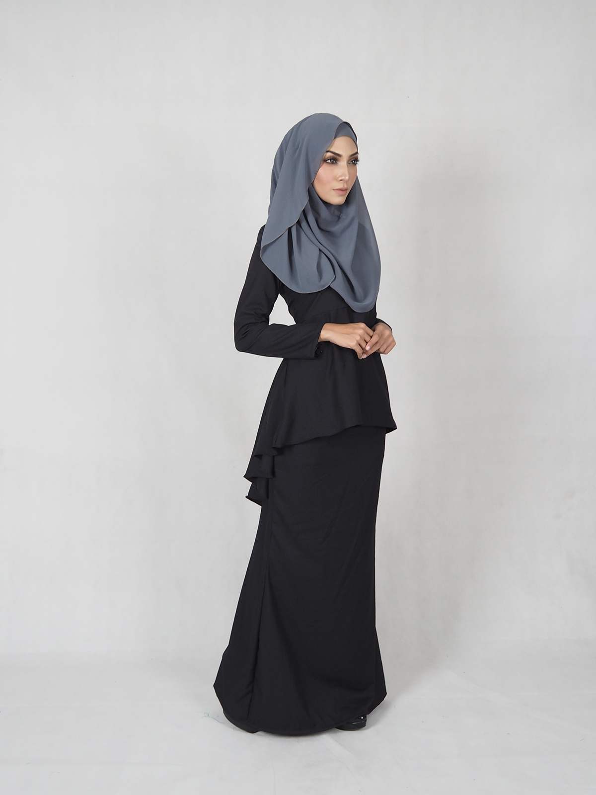 SW4719 Baju Kurung (Plus Size Maternity) Black
