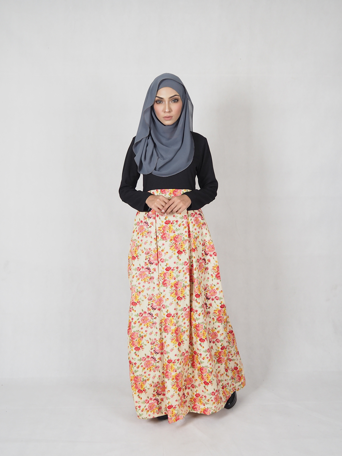 SW4732 Jubah (Plus Size Breastfeed) Black
