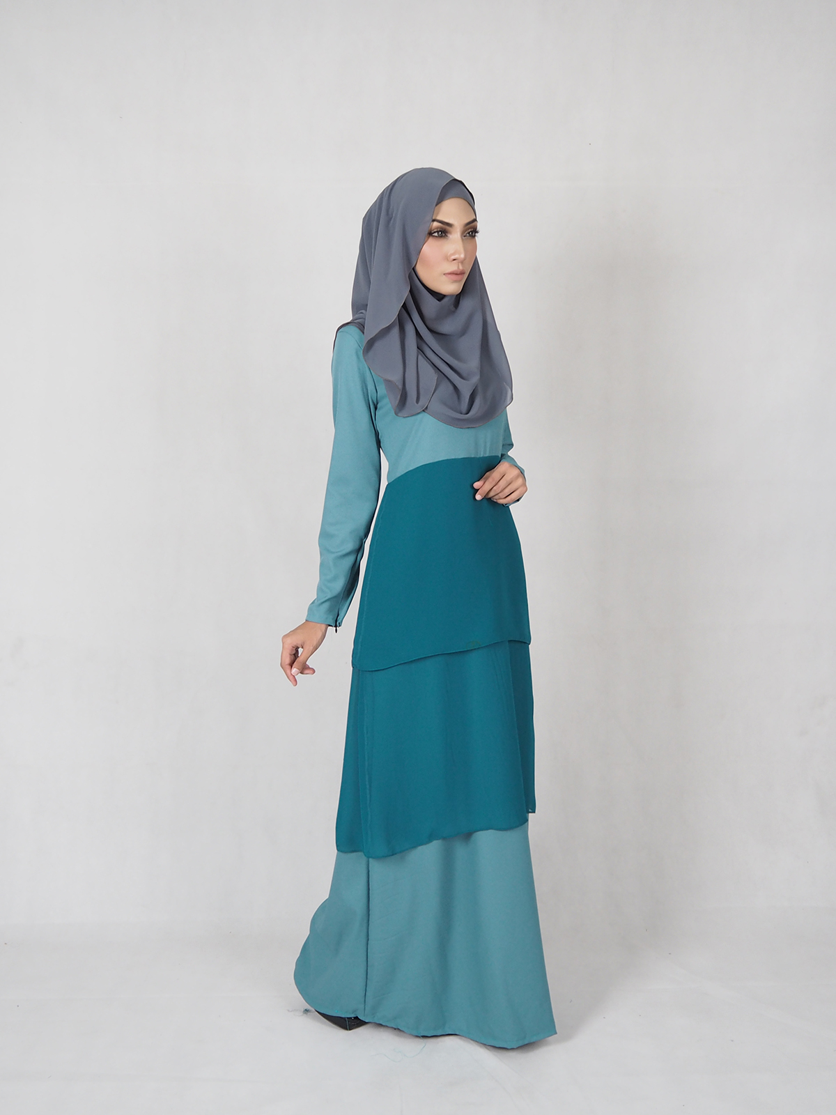 SW4740 Jubah (Plus Size Maternity) Dark Green
