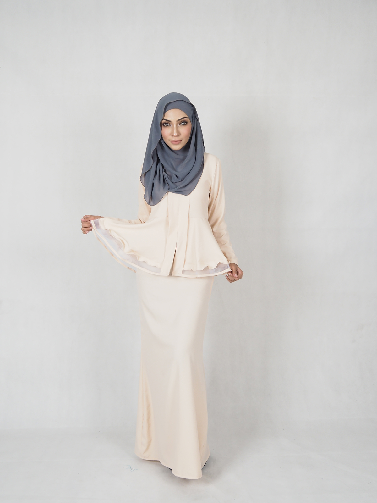 SW4741 Kebaya (Plus Size Maternity) Cream