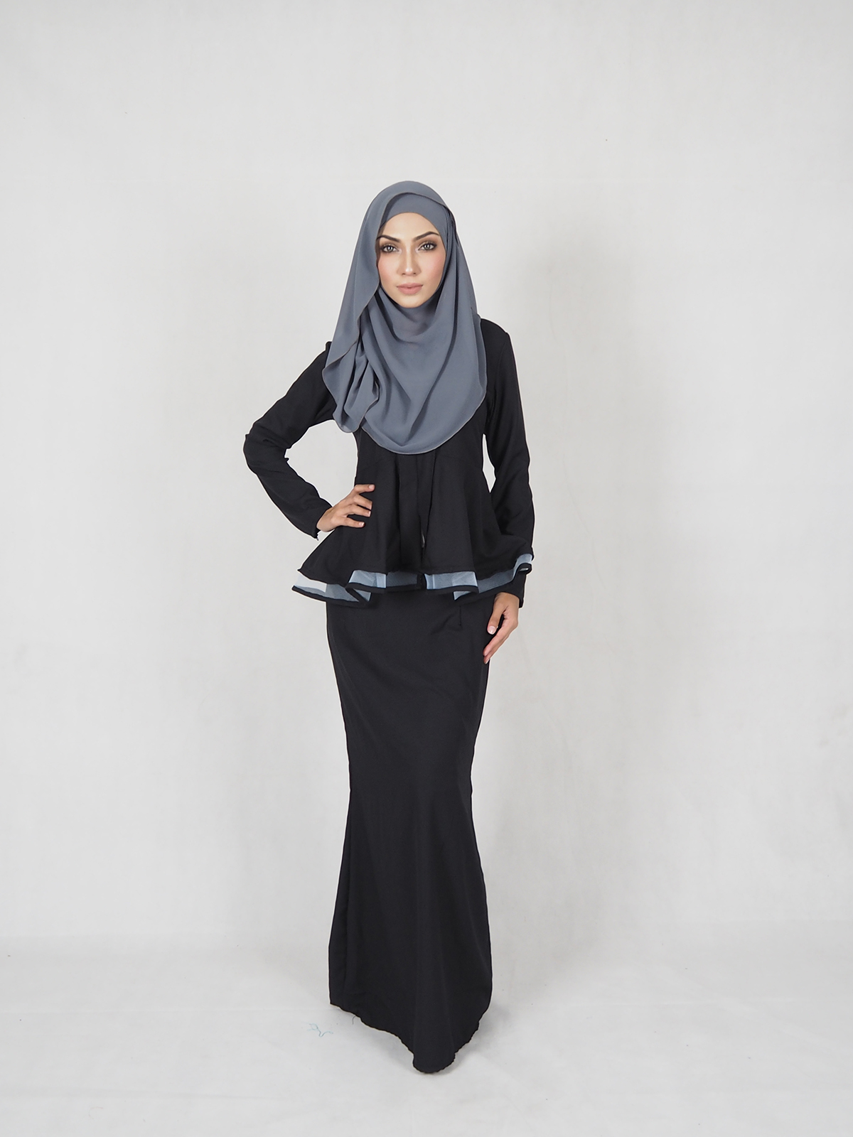 SW4742 Kebaya (Plus Size Maternity) Black
