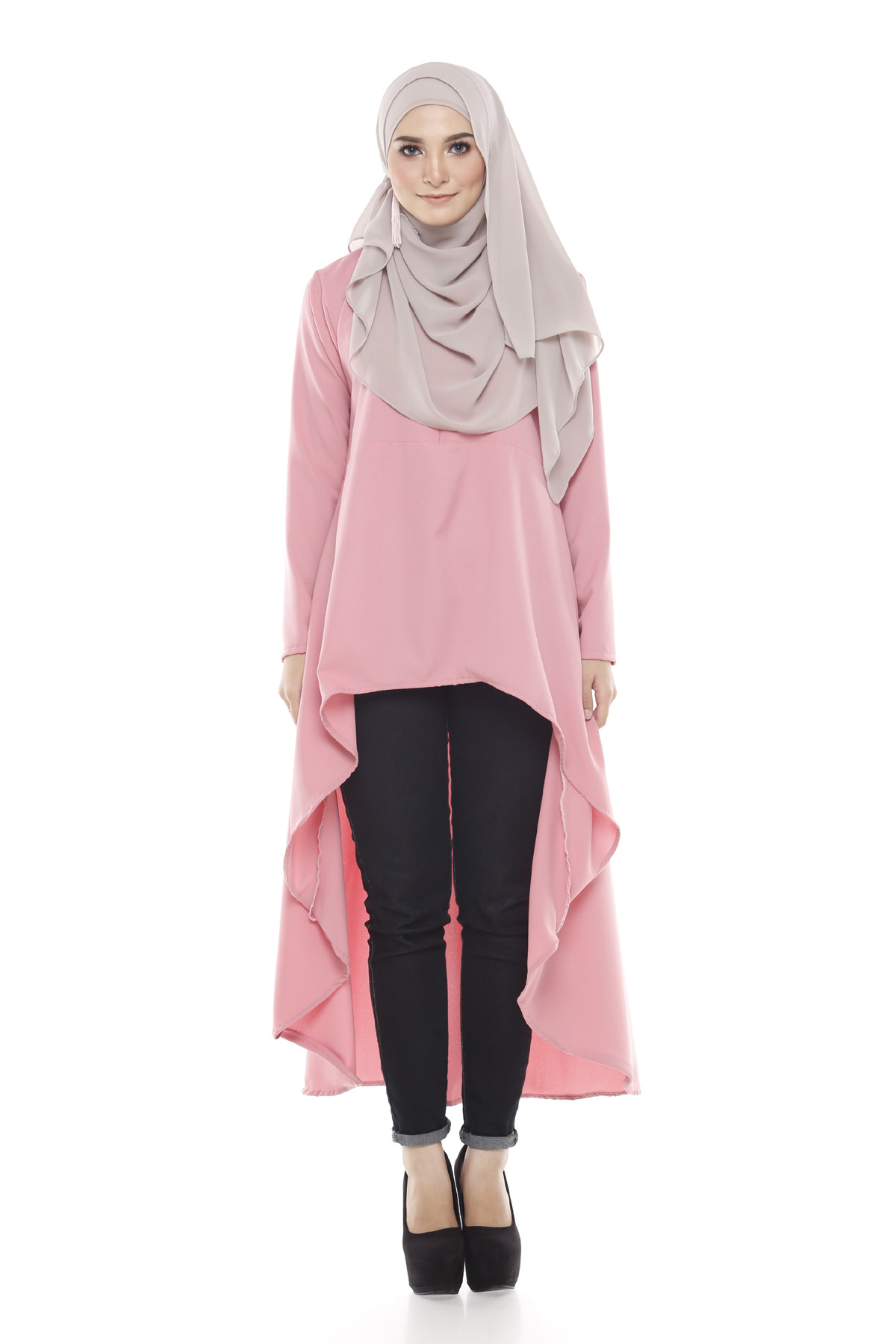 SW4747 Stylish Blouse (Plus Size) Pink