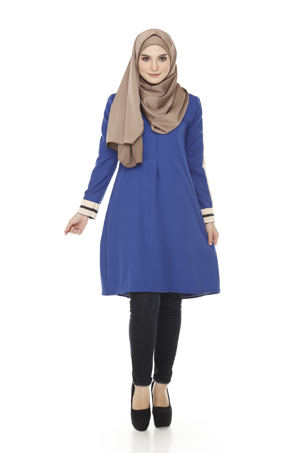 SW4748 Pretty Blouse (Plus Size) Navy