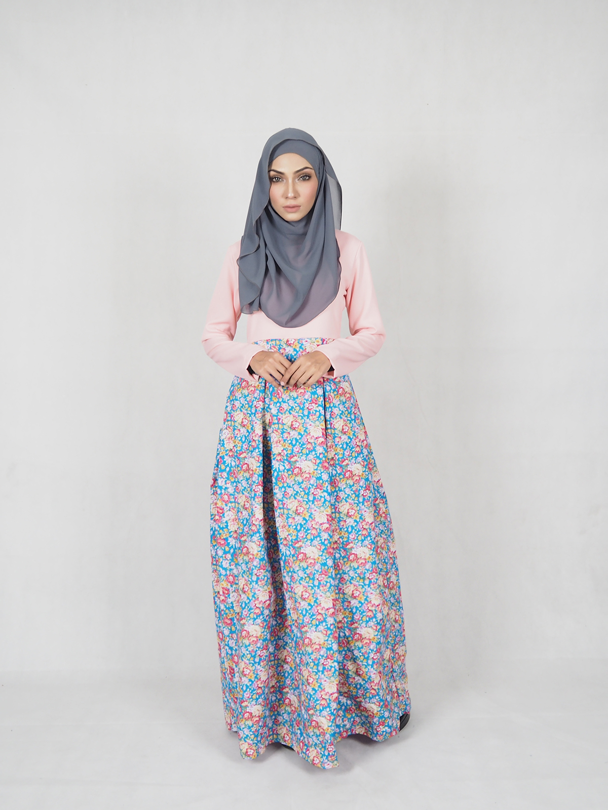 SW4771 Jubah (Plus Size Maternity) Pink