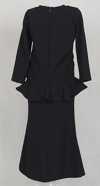 SW4781 Kid's Baju Kurung Black