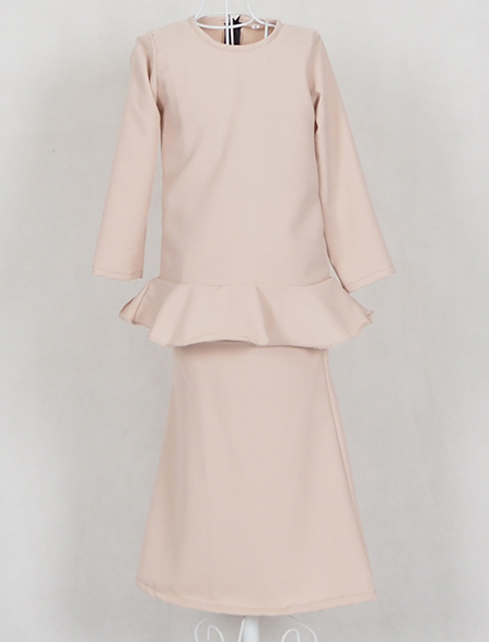 SW4781 Kid's Baju Kurung Cream