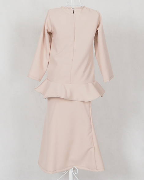SW4781 Kid's Baju Kurung Cream