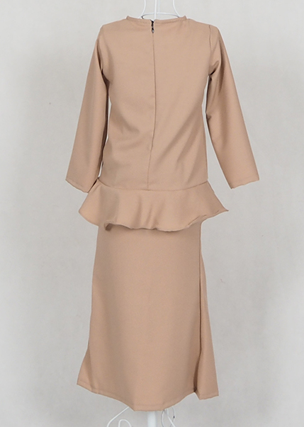 SW4781 Kid's Baju Kurung Dark Brown