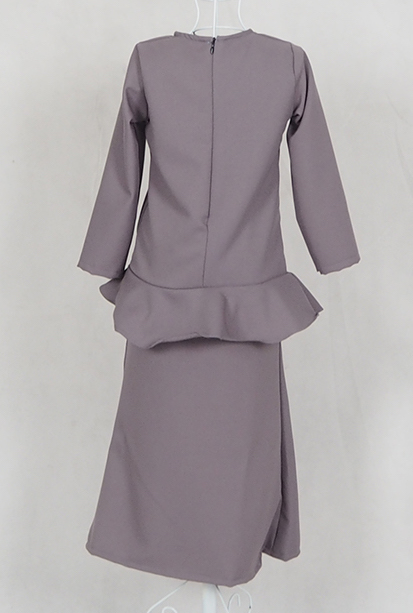 SW4781 Kid's Baju Kurung Grey