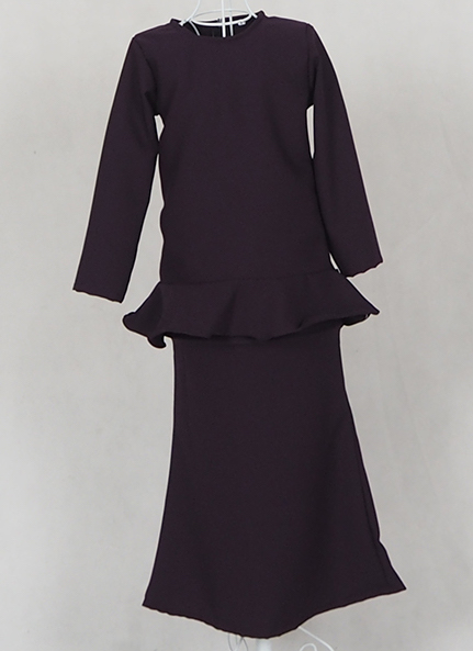 SW4781 Kid's Baju Kurung Purple