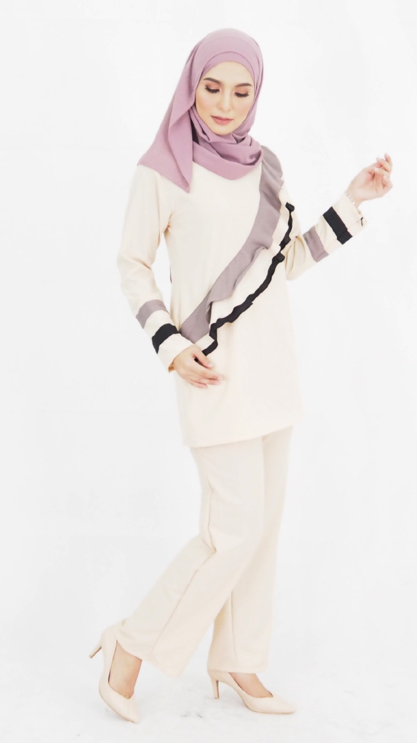 SW4783 Blouse & Pant Set Cream