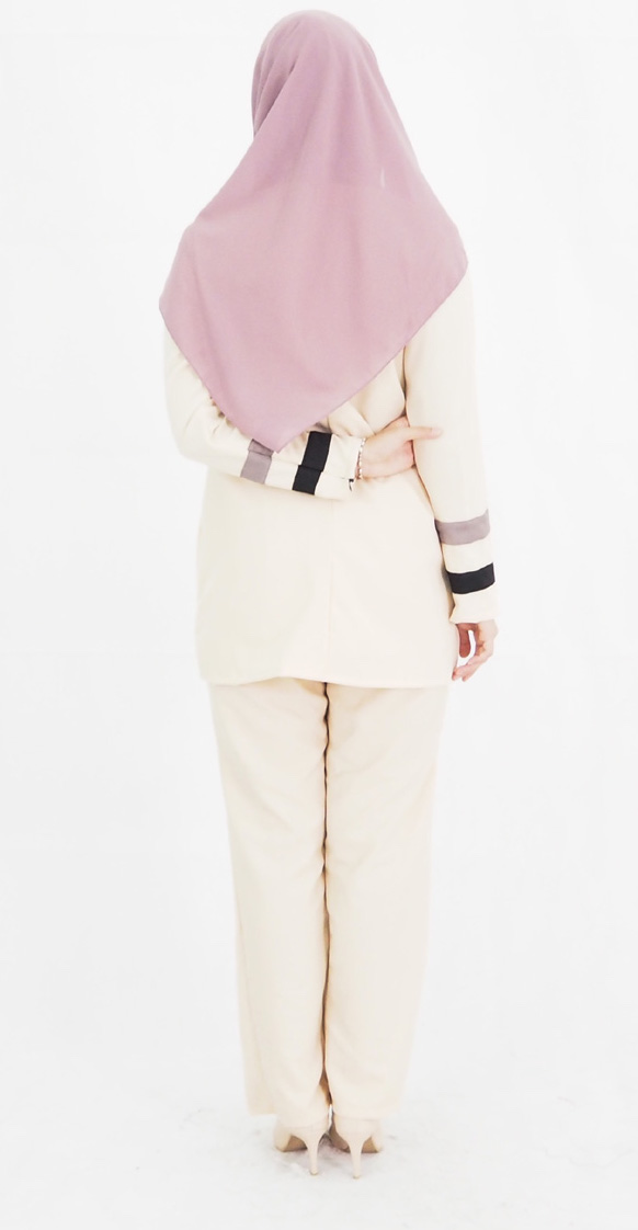 SW4783 Blouse & Pant Set Cream