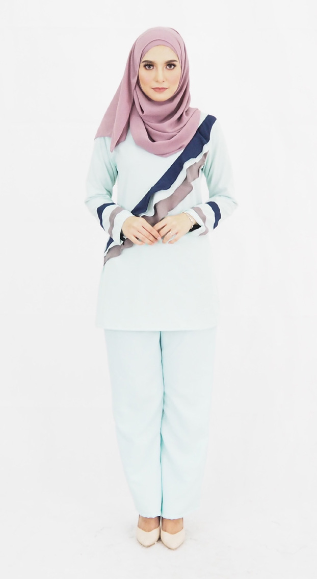 SW4783 Blouse & Pant Set Green