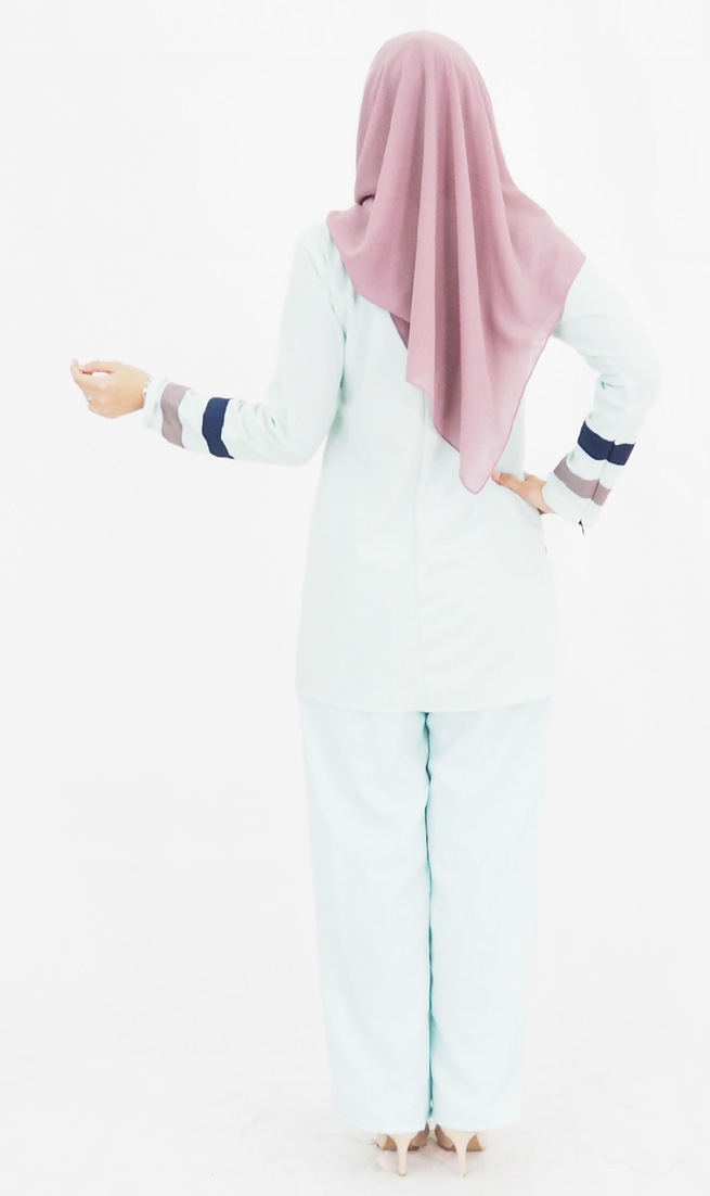 SW4783 Blouse & Pant Set Green