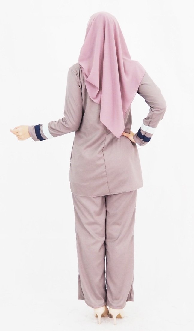SW4783 Blouse & Pant Set Grey