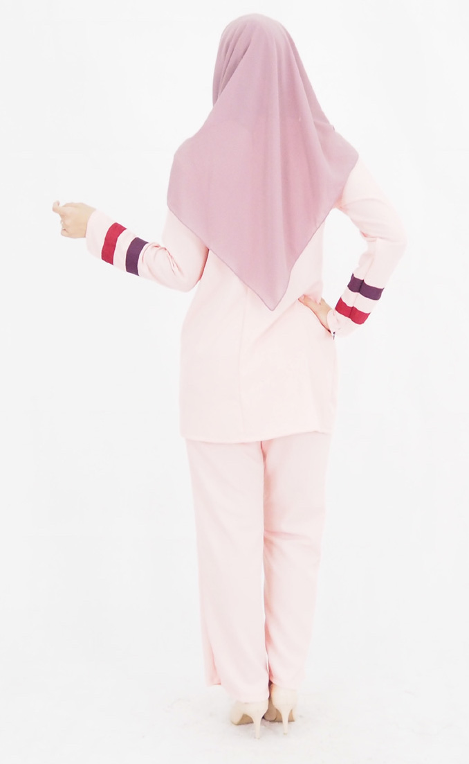 SW4783 Blouse & Pant Set Peach