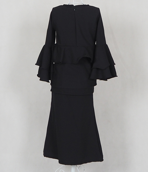 SW4785 Kid's Baju Kurung Black