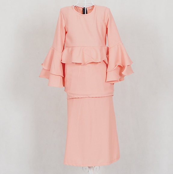 SW4785 Kid's Baju Kurung Peach