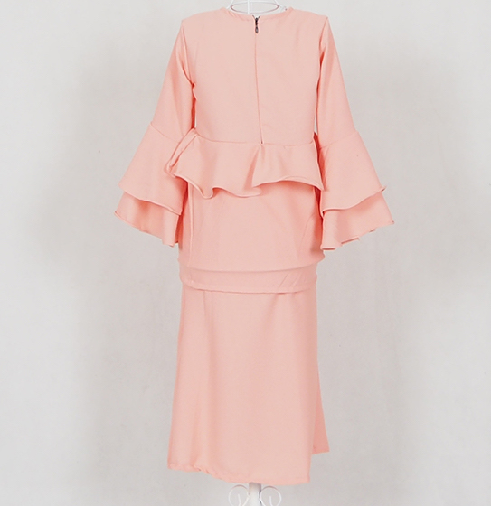 SW4785 Kid's Baju Kurung Peach