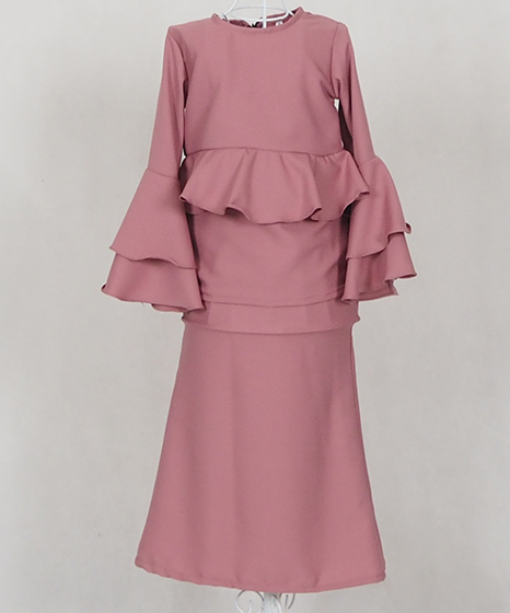 SW4785 Kid's Baju Kurung Pink