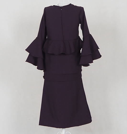 SW4785 Kid's Baju Kurung Purple