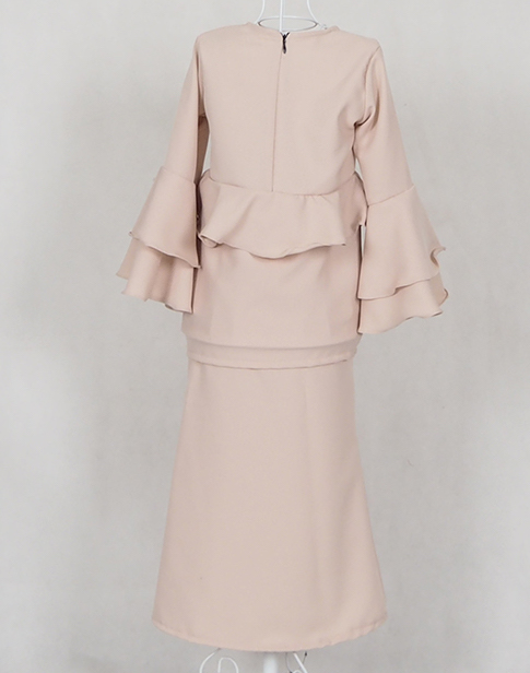 SW4786 Kid's Baju Kurung Cream