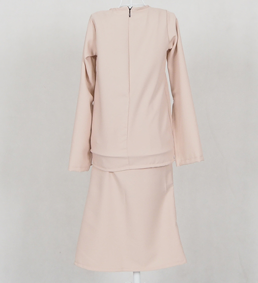 SW4787 Kid's Baju Kurung Cream