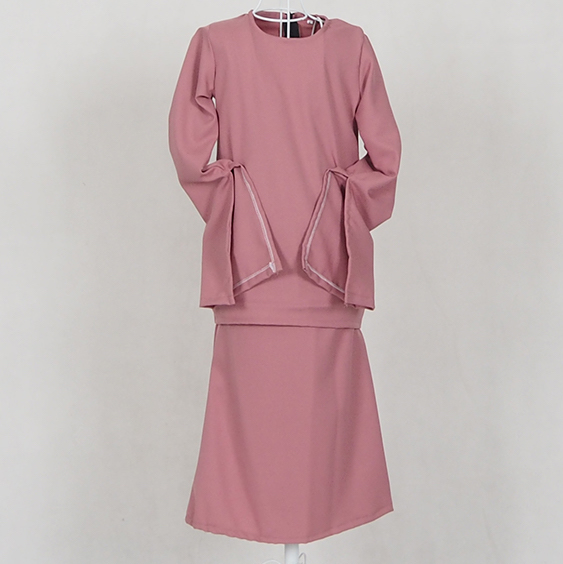SW4787 Kid's Baju Kurung Pink