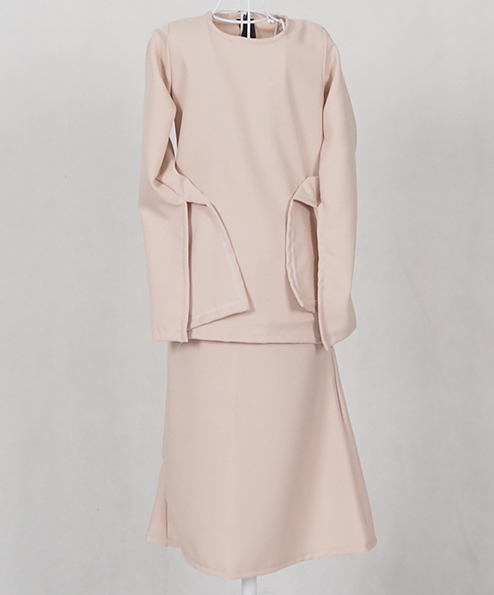 SW4788 Kid's Baju Kurung Cream