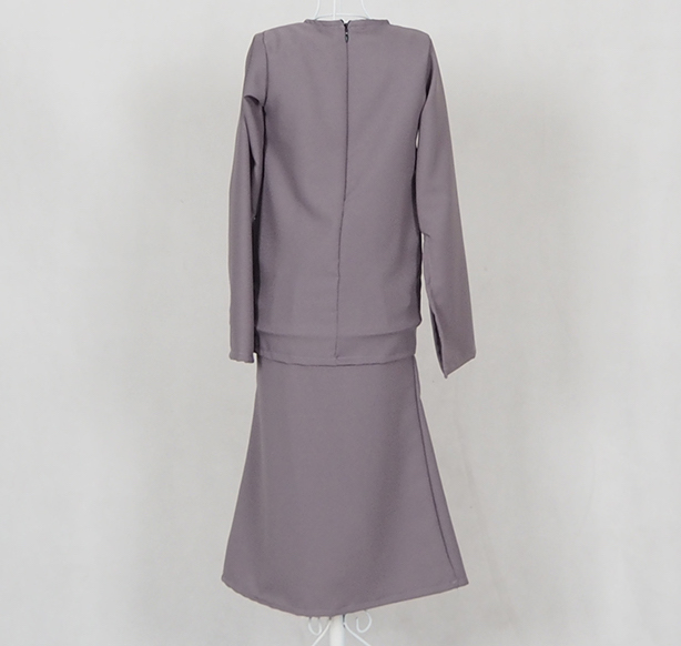SW4788 Kid's Baju Kurung Grey